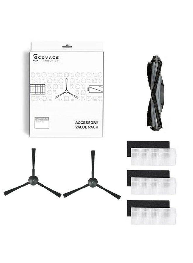 ECOVACS Original Accessory Kit for DEEBOT Y1 PRO Only (1 X Roller Brush, 2 X Side Brush & 3 X EPA Filter) | for Approx. 1 Year of Regular Usage (Not Compatible to Y1 PRO Plus or Any Other Model) - Image 1