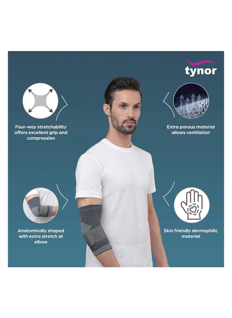 Tynor Elbow Support, Grey, Large, 1 Unit - pzsku/Z4CF198DB71B42A7ECCDDZ/45/1741513024/4d26b0c2-d516-435d-9211-5efa864fe09b