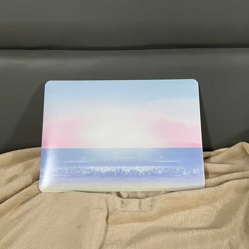 غلاف كمبيوتر محمول شبه صلب بنقوش إبداعية مطبوعة لأجهزة MacBook Air Pro بمقاسات 11 12 13 14 15 16 بوصة موديلات 2021 2020 2019 2018 M1 M2 M3 A2337 شاشة ريتينا 13.3 بوصة A1425 A1502 غطاء علوي بدون شعار مجوّف مع غطاء سفلي - Image 2