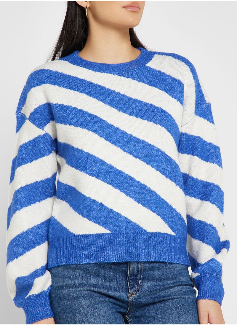 Striped Knitted Sweater - pzsku/Z4CF1B607D35CF444CFDAZ/45/_/1700501098/53feb39f-138c-46bd-ba5c-463c831082b9