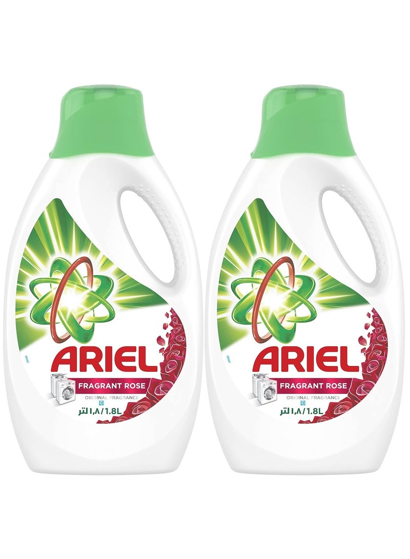 Ariel Automatic Power Gel Laundry Detergent, Fragrant Rose Scent, 1.8 L Pack of 2 - Image 2