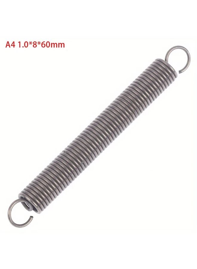 1.0x8x60mm Extension Tension Spring Steel Hook Expansion Spring Wire - Image 1