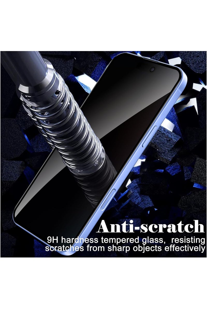 2 Pack Privacy Screen Protector for iPhone 17/ iPhone 17 Pro,[30° Anti-Spy][9H Hardness][Anti Scratch][Bubble Free] Tempered Screen Protector for iPhone 17/17 Pro 6.3-Inch (Boxed, 2PCS) - view 5