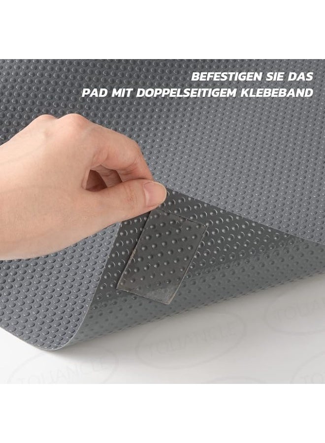 Non-Slip Drawer Liner Roll, Waterproof and Easy Clean, 45 x 150 cm, Grey - Image 2