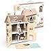 SPEEDY MONKEY Flowers Cottage Wooden Dollhouse with Starter Set Pretend Play Doll House for Toddlers Preschoolers Fun Playhouse for Boys Girls Ideal for Imaginative Storytelling Playset - Image 2
