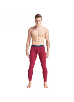 Generic Mens Slim Fit Warm Autumn Pants Nine-Point Thermal Underwear Grey  - Image 4