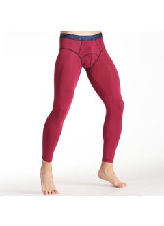 Generic Mens Slim Fit Warm Autumn Pants Nine-Point Thermal Underwear Grey  - Image 2