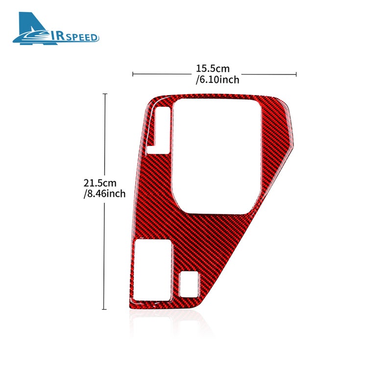For Subaru Crosstrek Impreza 2024 Real Soft Carbon Fiber LHD Sticker Gear Shift Panel Interior Trim Accessories - Image 5