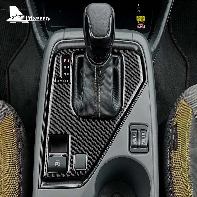 For Subaru Crosstrek Impreza 2024 Real Soft Carbon Fiber LHD Sticker Gear Shift Panel Interior Trim Accessories - Image 3