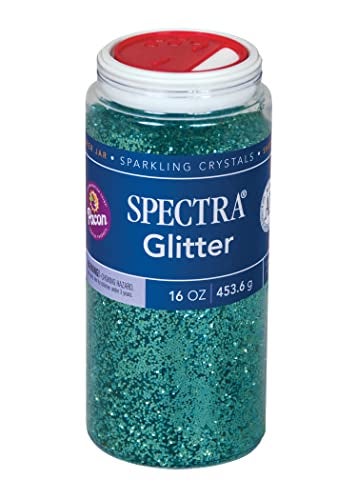 Spectra Arts Crafts Glitter Turquoise 16 oz 1 Jar