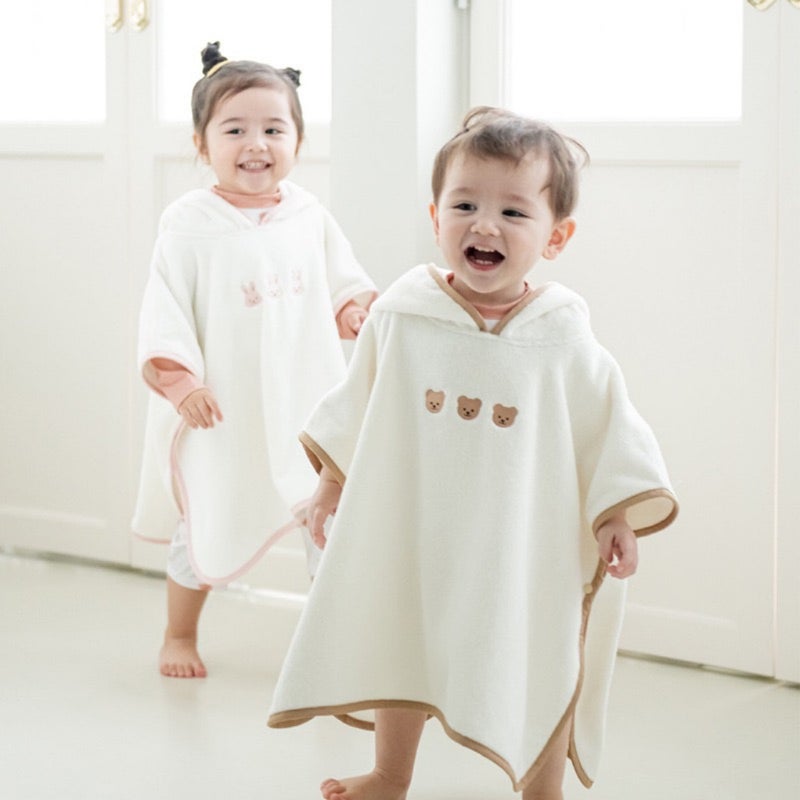 South Korea Baby Ins Children Bath Towel Cloak Cotton Absorbent Bathrobe Cute Cartoon Home Beach Beach Bath Towel - Image 4