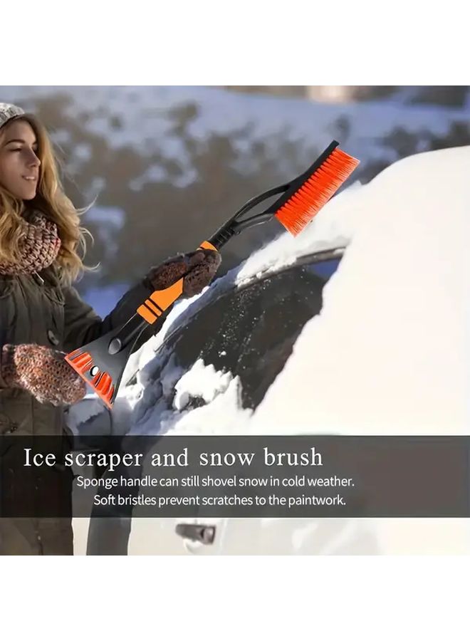 Blue 2pcs Detachable Car Snow Brush With Ice Scraper For Sedan SUV And Truck - Image 5