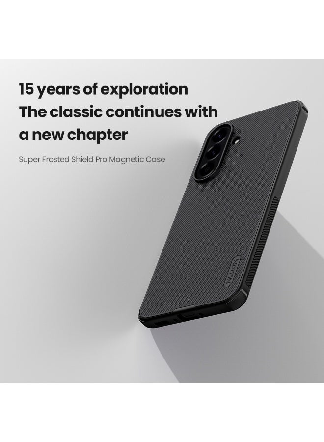 Nillkin Magnetic for Samsung Galaxy A56 5G, TPU Bumper Hard PC Back Cover Slim Fit Shockproof Protective Cover, Black - Image 2