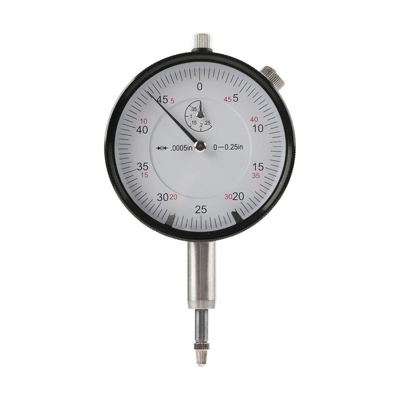 HFS (R) 0-1/4" Dial Indicator Lathe Tool High Precision, 0.25" Range, 0.0005" Graduation Interval - Image 1