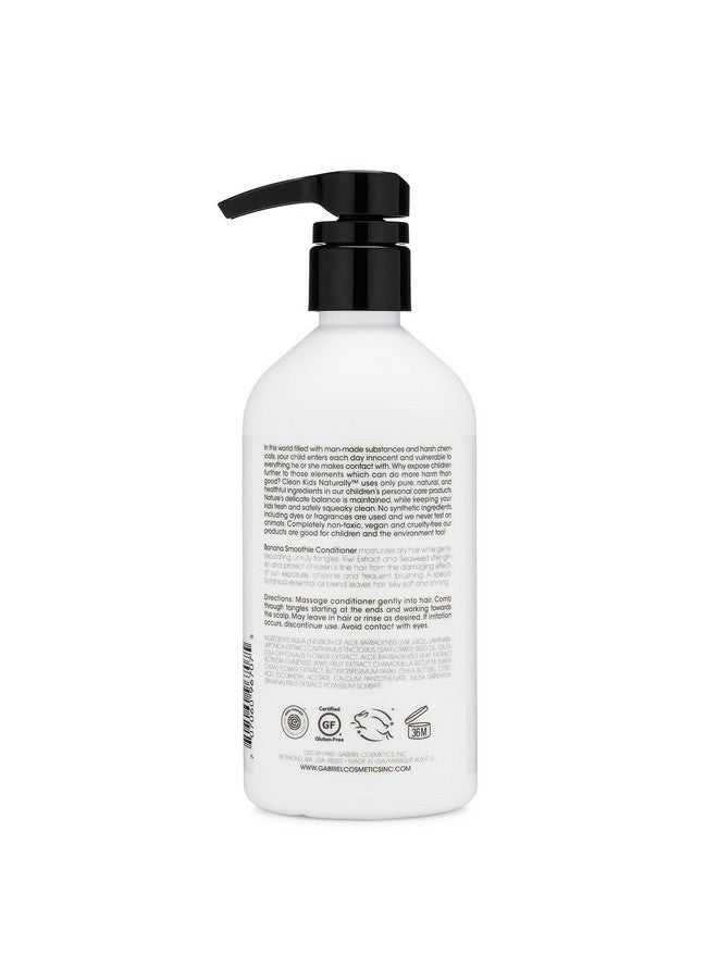 Gabriel Cosmetics Clean Kids Naturally Banana Smoothie Conditioner 16 Oz (1 Bottle) - Image 3