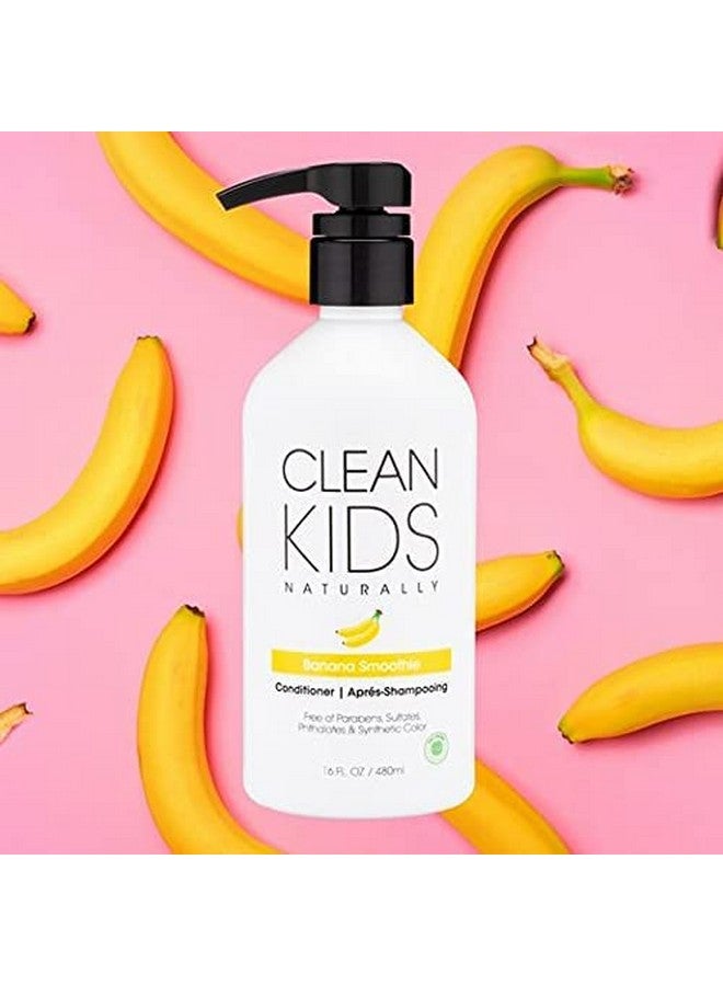 Gabriel Cosmetics Clean Kids Naturally Banana Smoothie Conditioner 16 Oz (1 Bottle) - Image 5