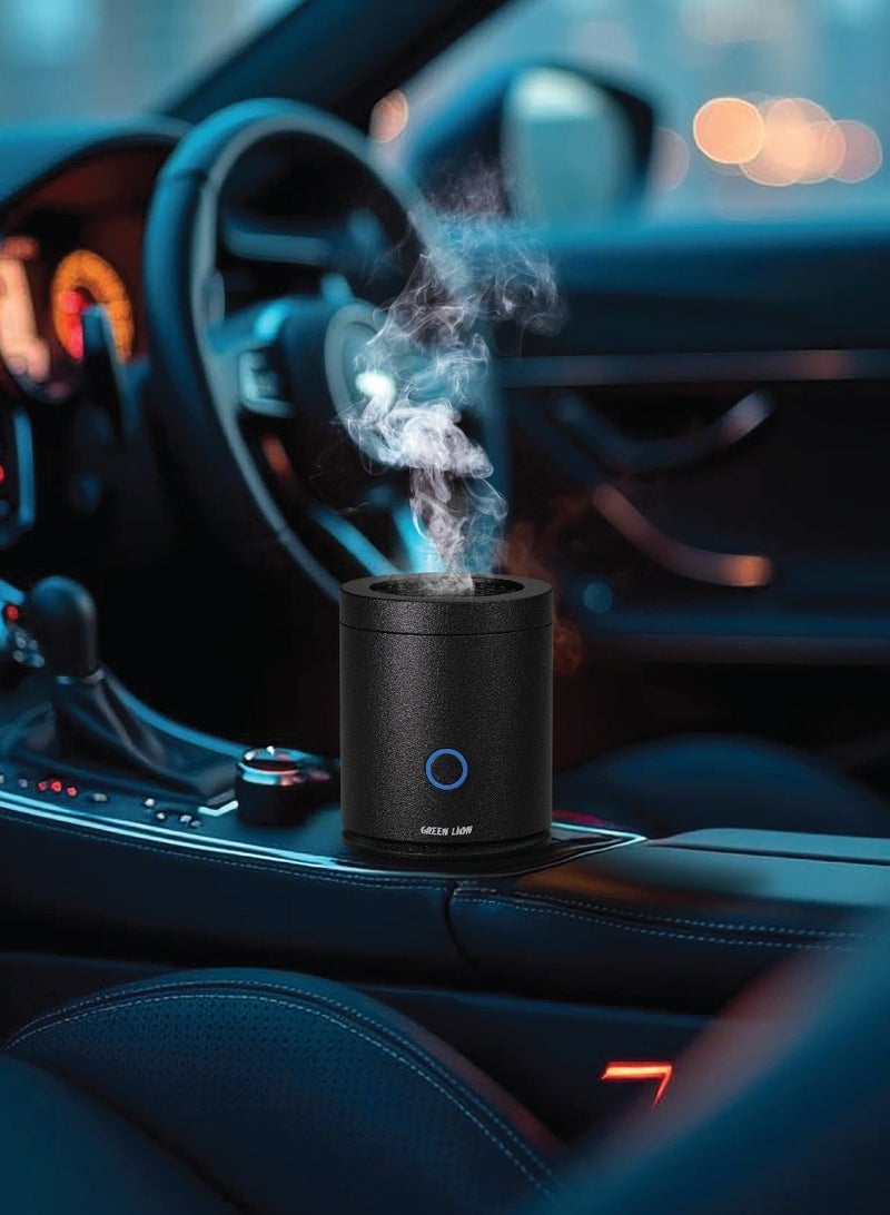 GREEN LION Dune Air Incense Burner with Long Time Battery Life & Strong Fragrance / 30 Sec Single Burning Time / 2000 mAh Rechargeable Battery / Auto Shut Off - Black - Image 2