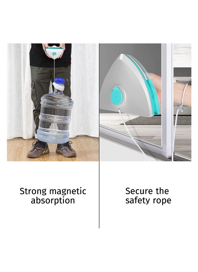 Arabest - Magnetic Glass Cleaning Brush Double Side Glass Cleaning Brush For Window Cleaning Household Cleaning Tool Magnetic Window Cleaner Brush Thickness 0.6''- 1''(15-26mm) - Image 1
