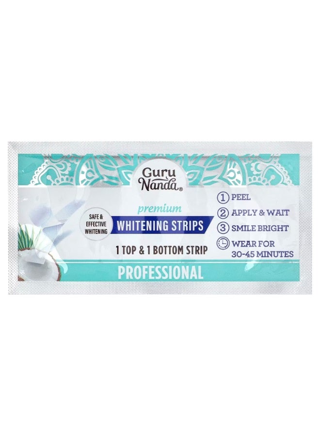 جوراناندا شرائط تبييض الأسنان بزيت جوز الهند الطبيعي للأسنان الحساسة، 14 شريطًا - Image 3