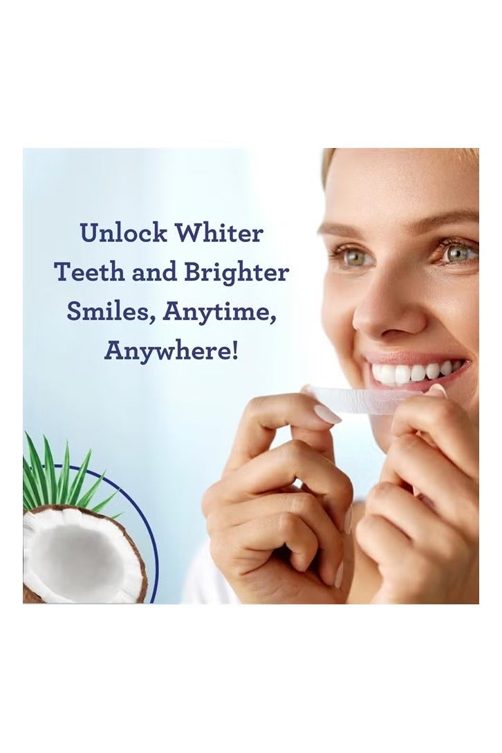 جوراناندا شرائط تبييض الأسنان بزيت جوز الهند الطبيعي للأسنان الحساسة، 14 شريطًا - Image 4
