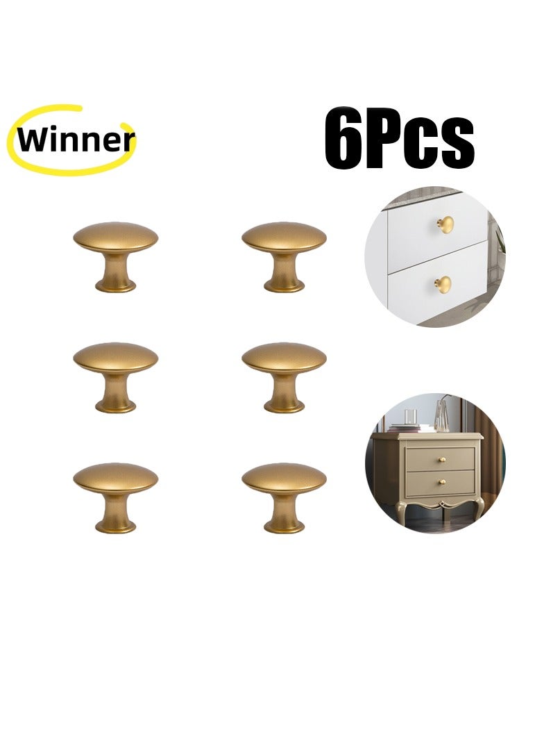 Winnie 6 Pack Exquisite Design Round Antique Gold Dust Kitchen Cabinet Handles Cabinet Door Handles Drawer Handles Dresser Handles - Image 1
