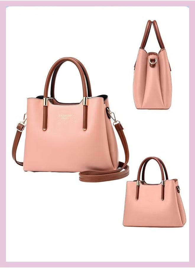 Canway - Retro Elegant Handbag Advanced Leather Unique Chic All-match Large Capacity One Shoulder/Crossbody Messenger Bag for Women/Mother/Girl Friend Gift - Image 1
