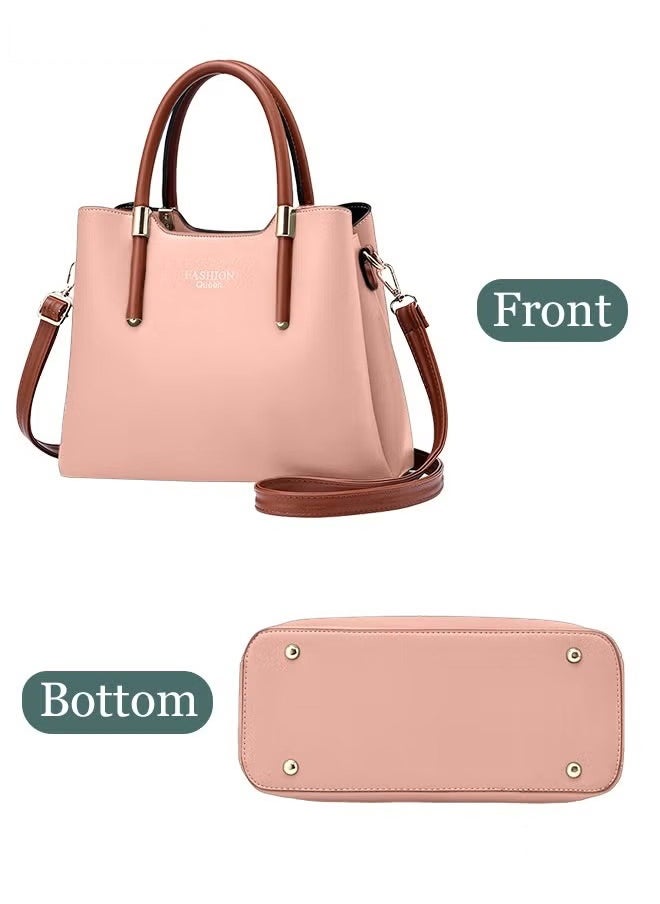 Canway - Retro Elegant Handbag Advanced Leather Unique Chic All-match Large Capacity One Shoulder/Crossbody Messenger Bag for Women/Mother/Girl Friend Gift - Image 1