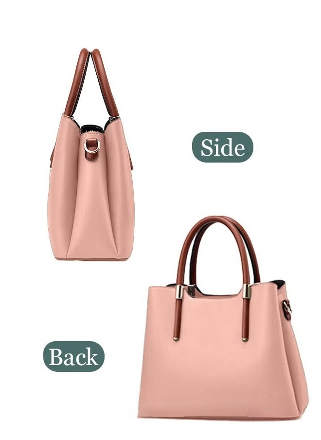 Canway - Retro Elegant Handbag Advanced Leather Unique Chic All-match Large Capacity One Shoulder/Crossbody Messenger Bag for Women/Mother/Girl Friend Gift - Image 1