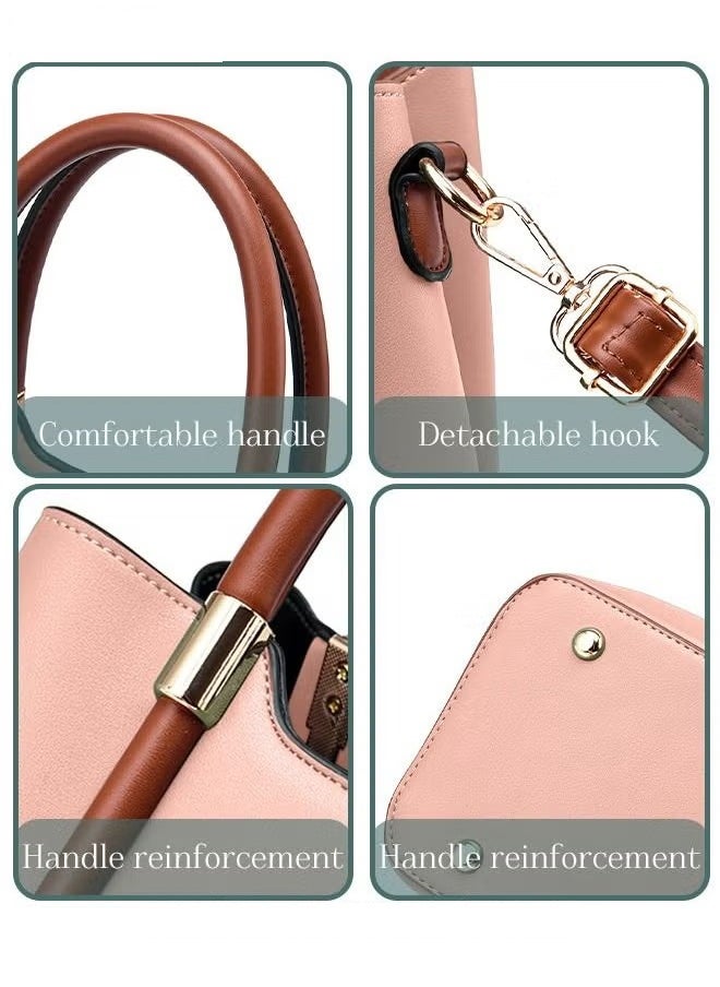 Canway - Retro Elegant Handbag Advanced Leather Unique Chic All-match Large Capacity One Shoulder/Crossbody Messenger Bag for Women/Mother/Girl Friend Gift - Image 1