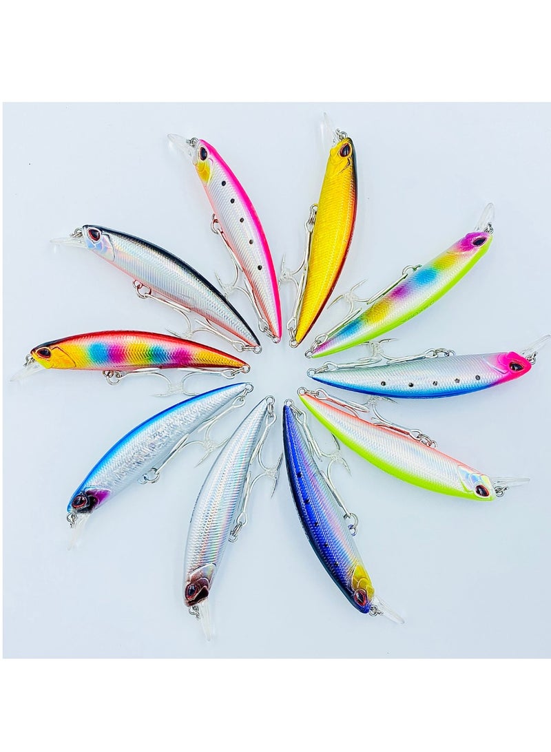 أوكورا خطاف ثلاثي BKK من أوكورا بروت - طول 50 ملم، وزن 4.7 جرام، حركة غرق اهتزازية، تصميم منخفض مقاومة الهواء، 10 ألوان ساحرة - Image 3