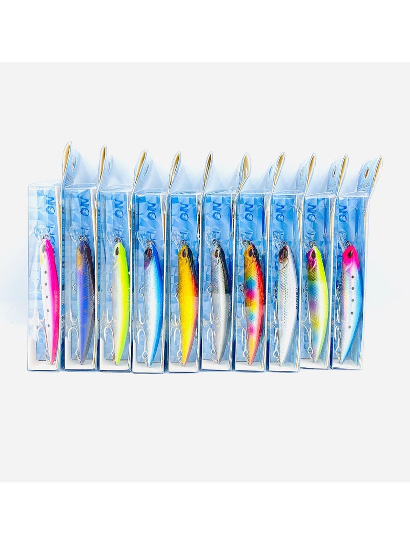 أوكورا خطاف ثلاثي BKK من أوكورا بروت - طول 50 ملم، وزن 4.7 جرام، حركة غرق اهتزازية، تصميم منخفض مقاومة الهواء، 10 ألوان ساحرة - Image 5