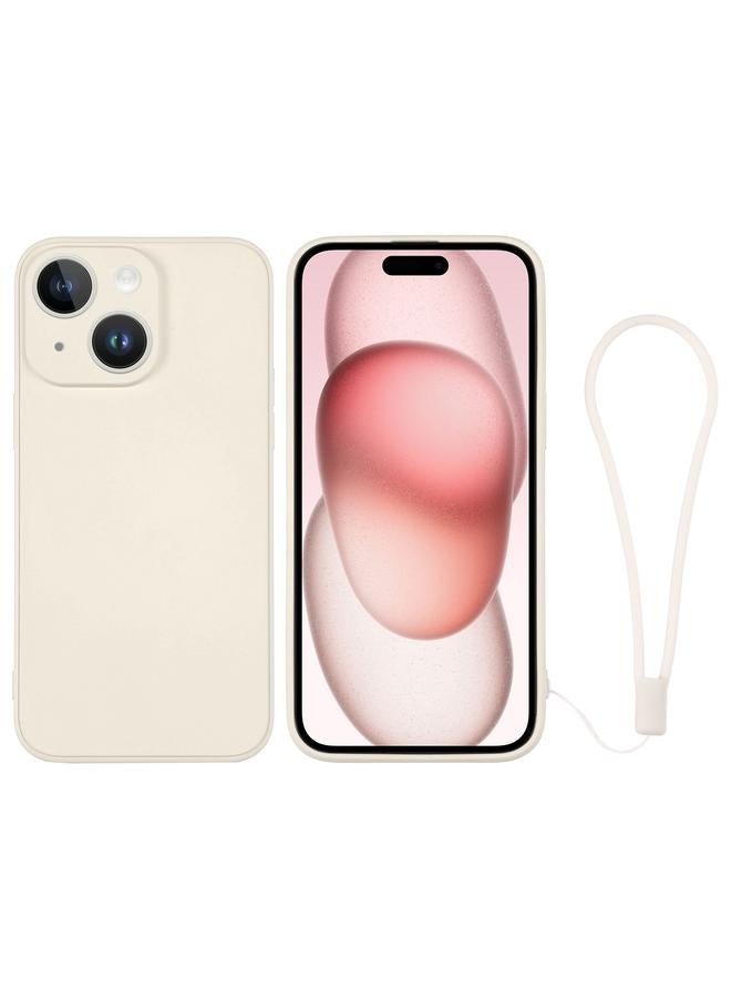 S-TOP Case For iPhone 15 Plus Silicone Phone Case with Wrist Strap - Image 1