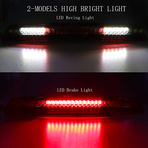 Tresound LED 3rd Third Brake Light for 2004-2015 Nissan Titan 2005-2016 Frontier Cargo Light High Mount Lamp (Red Lens) - Image 3