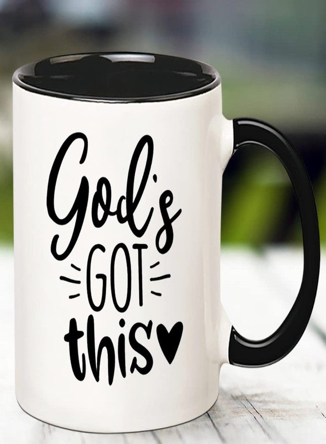 Fonhark - God's Got This Mug, Religious Faith Scripture Godly Christian Mug, 11 Oz Novelty Coffee Mug/Cup - Image 3