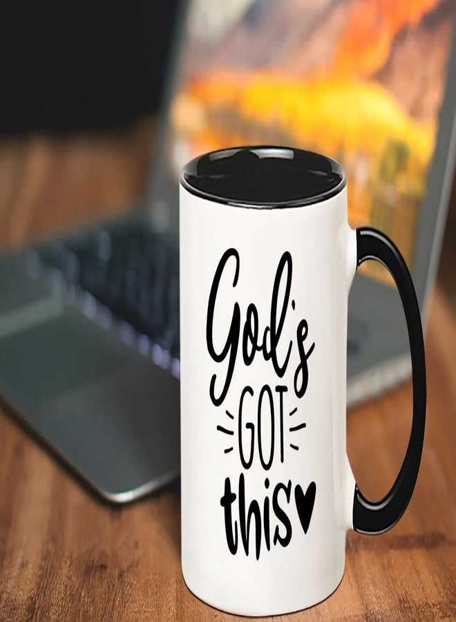 Fonhark - God's Got This Mug, Religious Faith Scripture Godly Christian Mug, 11 Oz Novelty Coffee Mug/Cup - Image 4