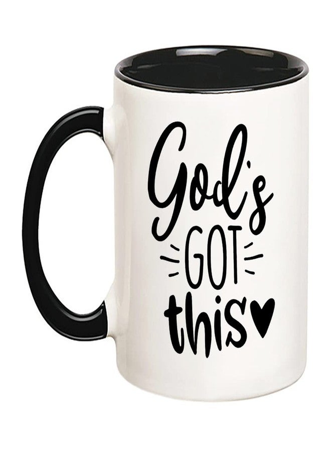 Fonhark - God's Got This Mug, Religious Faith Scripture Godly Christian Mug, 11 Oz Novelty Coffee Mug/Cup - Image 1
