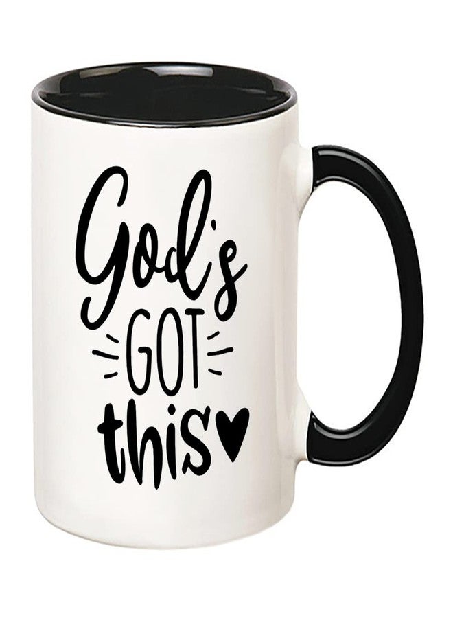 Fonhark - God's Got This Mug, Religious Faith Scripture Godly Christian Mug, 11 Oz Novelty Coffee Mug/Cup - Image 2