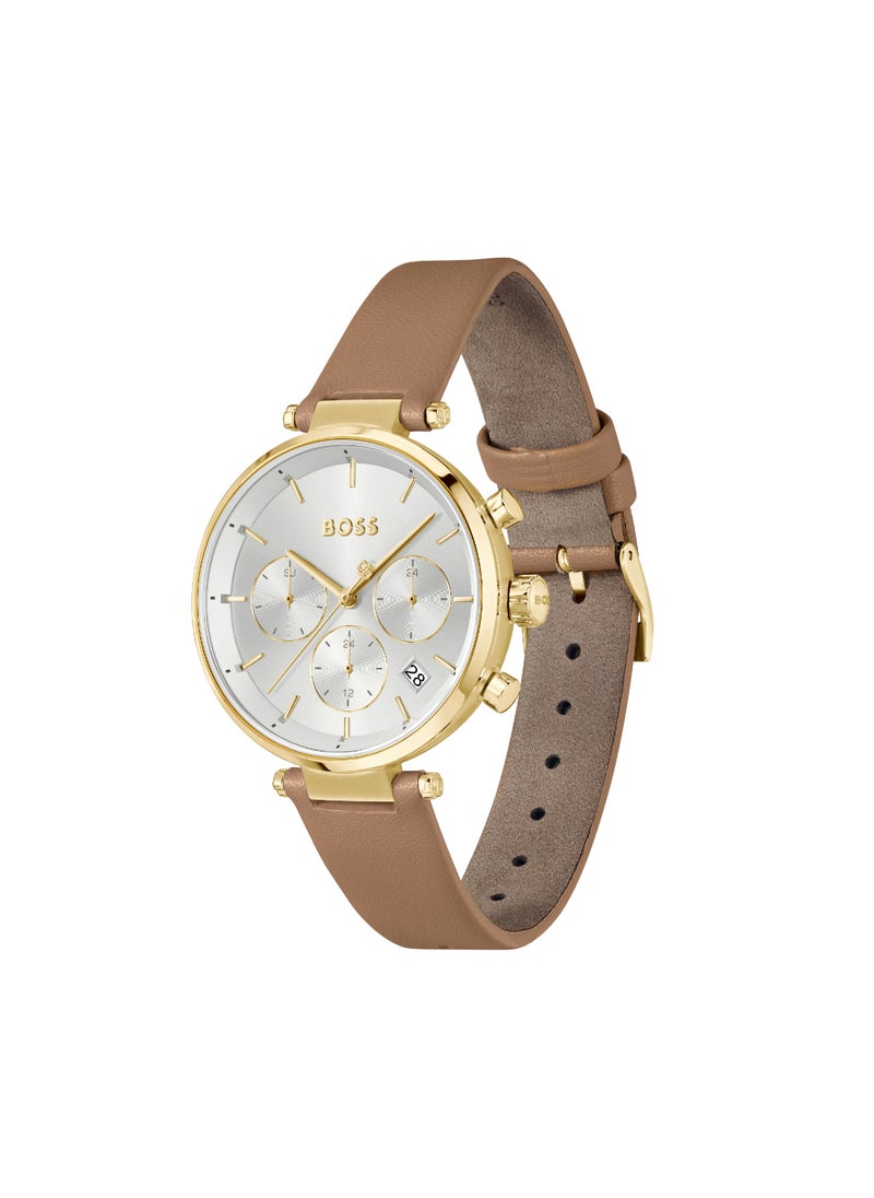 HUGO BOSS HUGO BOSS WATCH ROUND ANALOG WOMEN'S SILVER WHITE CASE WATCH - 1502772  - Image 1