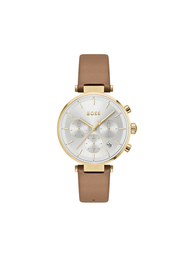 HUGO BOSS HUGO BOSS WATCH ROUND ANALOG WOMEN'S SILVER WHITE CASE WATCH - 1502772  - Image 3