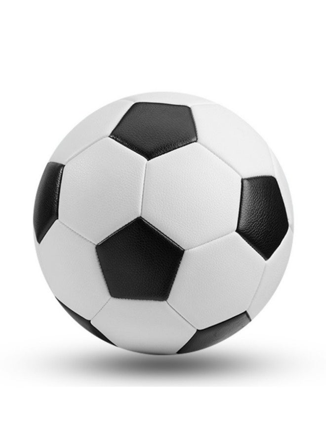Beauenty World Cup Children's No. 5 Football Campus Primary and Secondary School Football Machine Sewn No. 5 PVC Seamless Competition Training Football ( black White) 