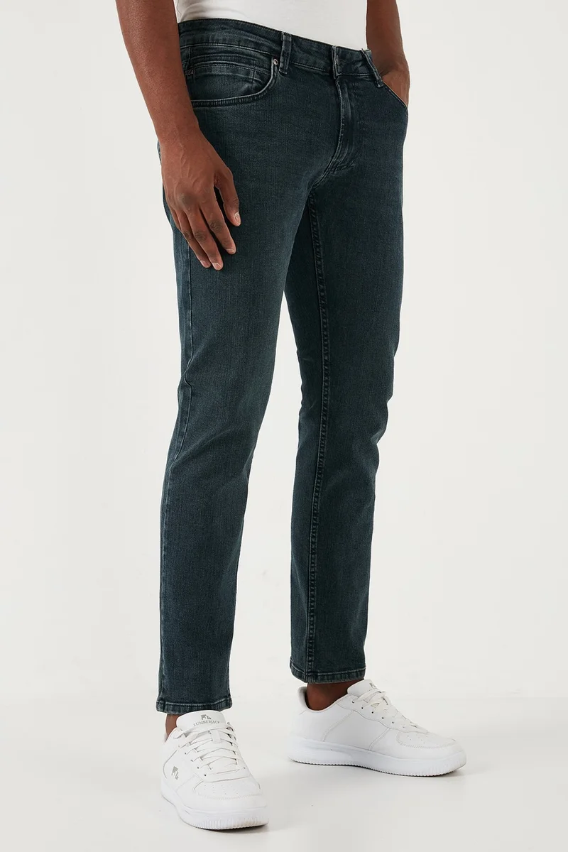 Buratti Stretch Cotton Regular Fit Normal Waist Straight Leg Jeans Men's Jeans 2210S09PARMA