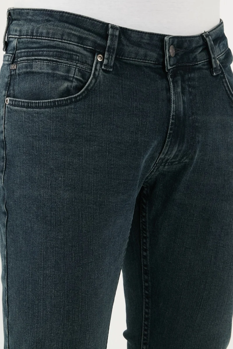 Buratti Stretch Cotton Regular Fit Normal Waist Straight Leg Jeans Men's Jeans 2210S09PARMA