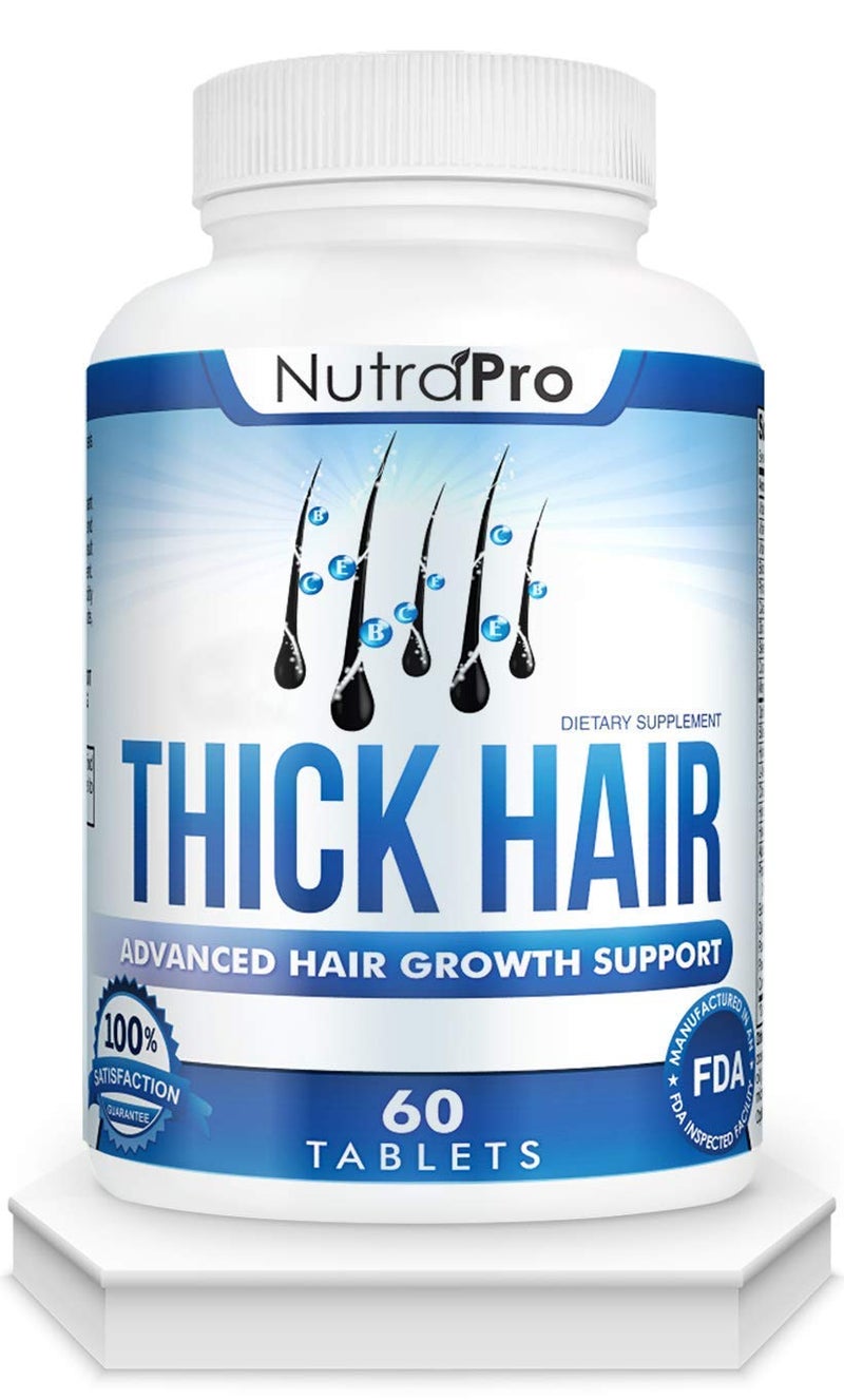 NutraPro Thick Hair Growth Vitaminsâ€“ Hair Growth Pills With DHT Blocker Stimulates Faster Growth for Weak, Thinning Hairâ€“Biotin Hair Supplements with Keratin & Collagen Helps Men&Women Grow Perfect Hair. - Image 1