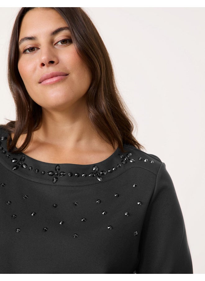 Samoon Decorative Stones Sweatshirt  - Image 5