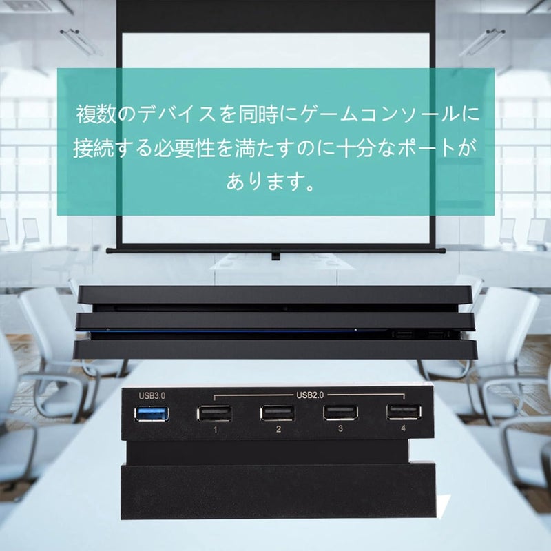 fosa High Speed 5-Port USB Hub 2.0 & 3.0 Expansion Hub Controller Adapter for Game Console - Image 1