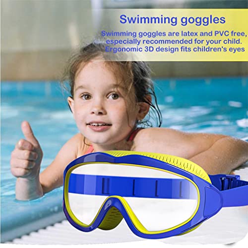 Optifit® Big Frame Swimming Goggles Leakproof Swimming Goggles for Children Kids Swim Goggles with Anti Fog and UV Protection for Boys Girls for Age 3-16 - Image 5