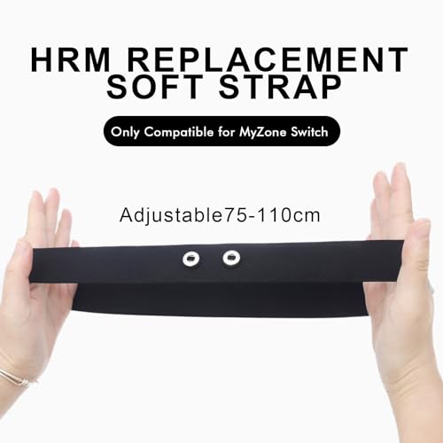 Fitcent Adjustable Soft Belt Heart Rate Monitor Chest Replacement Strap Only Compatible with MYZONE SWITCH - Image 2