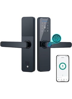 Arabest Tuya Smart Lock Fingerprint Lock Door Lock Keypad Door Lock with Handle Fingerprint Electronic Deadbolt Door Lock Smart Door Lock Compatible with Tuya APP  - Image 1