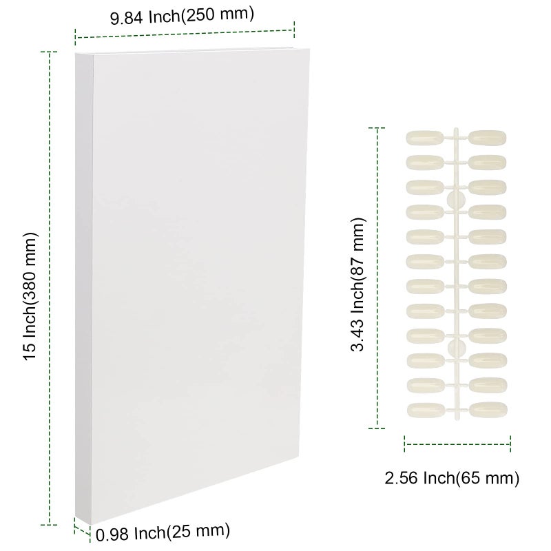 PINGEUI 2 Pack 308 Colors Nail Display Book, Nail Gel Polish Display Chart with 720 Nail Tips, Nail Color Sample Book Nail Gel Color Card Book, for Nail Salon - Image 2