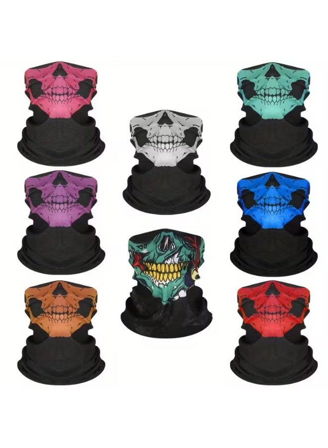 Goolsky Print Bandanas, Unisex Polyester & Spandex, Multifunctional Headbands, Warm Wrap,  Costume Accessories, Men's Fashion Masks, Funky Style - Image 3
